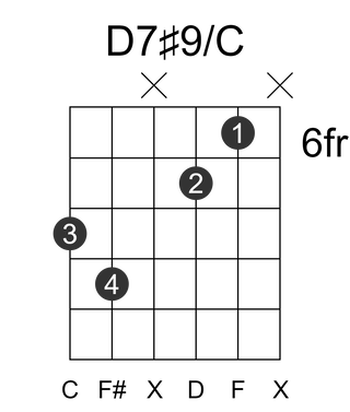 D7#9/C