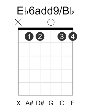Eb6add9/Bb