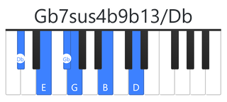 Gb7sus4b9b13